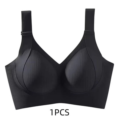Seamless Push-Up Mesh Patchwork Bralette