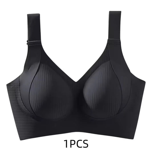 Seamless Push-Up Mesh Patchwork Bralette