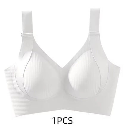 Seamless Push-Up Mesh Patchwork Bralette