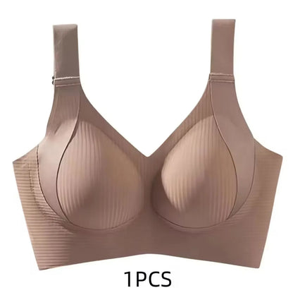 Seamless Push-Up Mesh Patchwork Bralette